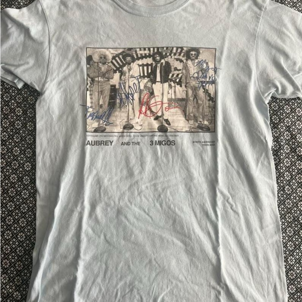Aubrey and the 3 Migos Graphic Tee - Light Gray